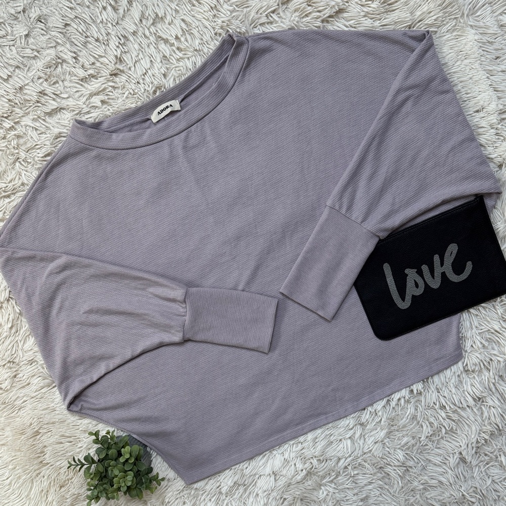 Adora Dolman Knit Top 💗 Lavender